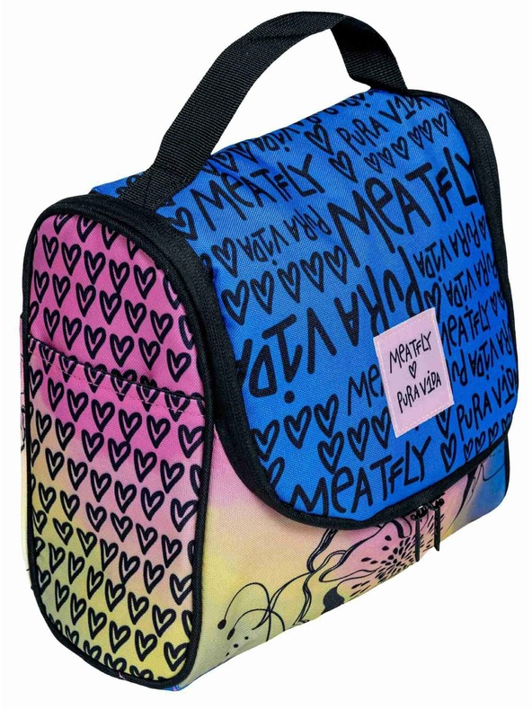 Meatfly Meatfly toaletná taška Cara Peach Flowers | Ružová | Veľkosť