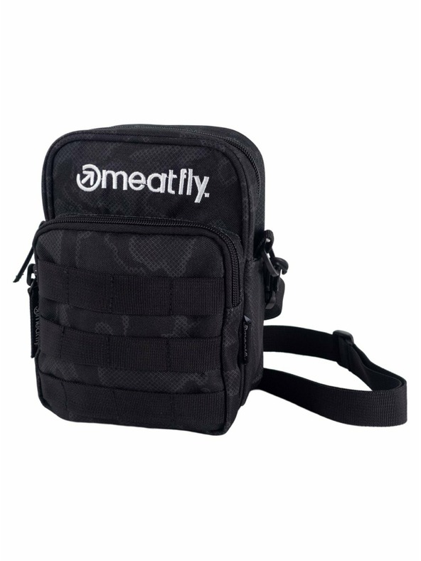 Meatfly Meatfly pánska kabelka Hardy Morph Black | Čierna | Objem 1,5 L