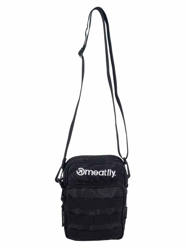 Meatfly Meatfly pánska kabelka Hardy Morph Black | Čierna | Objem 1,5 L