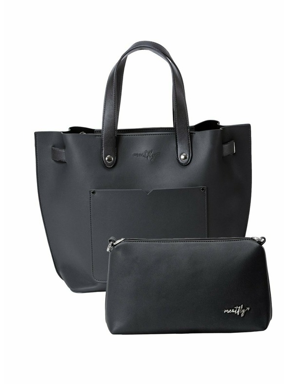 Meatfly Meatfly kabelka Alma Black | Čierna | Objem 13 L