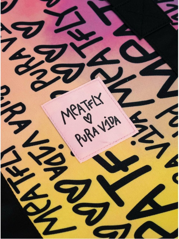 Meatfly Meatfly plážová kabelka X Pura Vida Skye Peach Flowers