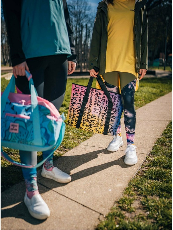 Meatfly Meatfly plážová kabelka X Pura Vida Skye Peach Flowers