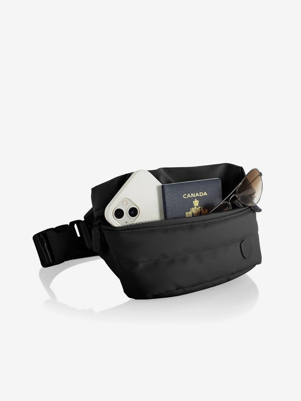 Heys Čierna ľadvinka Heys Puffer Mini Waist Bag