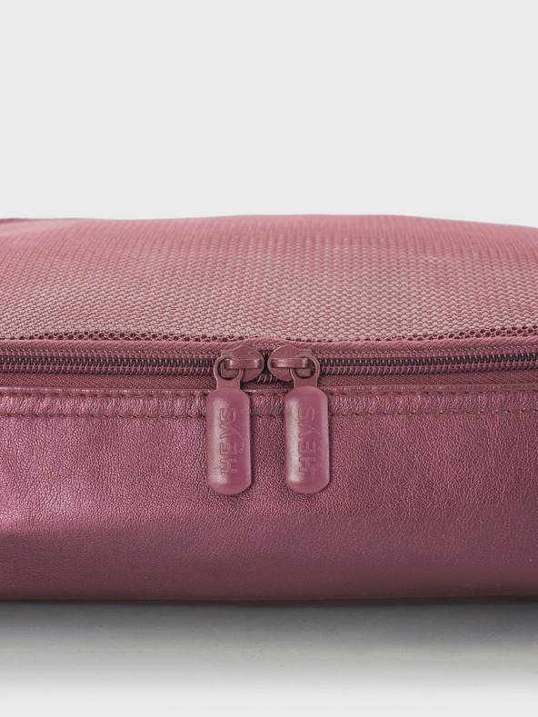 Heys Sada piatich cestovných tašiek v tmavo ružovej farbe Heys Metallic Packing Cube 5pc