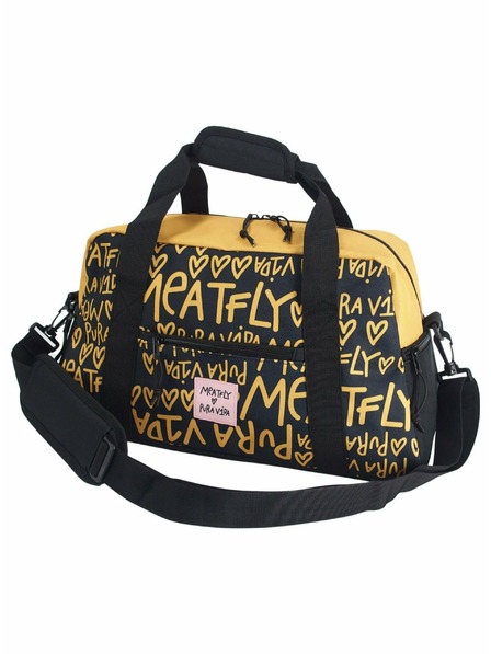 Meatfly Meatfly cestovná taška X Pura Vida Mavis Yellow/Black | Žltá | Objem 26 L