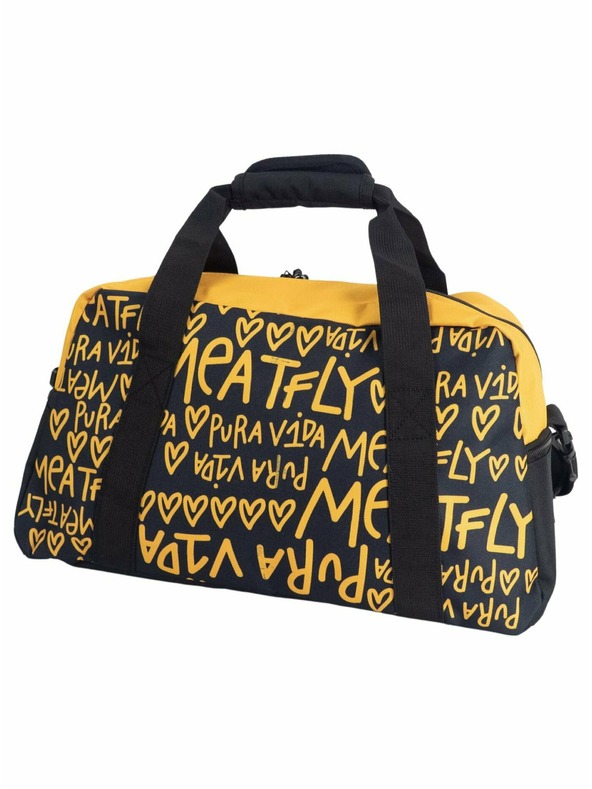 Meatfly Meatfly cestovná taška X Pura Vida Mavis Yellow/Black | Žltá | Objem 26 L