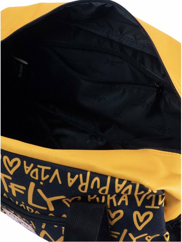 Meatfly Meatfly cestovná taška X Pura Vida Mavis Yellow/Black | Žltá | Objem 26 L
