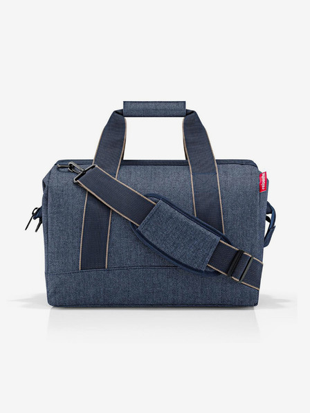 Reisenthel Tmavo modrá cestovná taška Reisenthel Allrounder L Herringbone Dark Blue