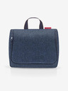 Reisenthel Tmavo modrá kozmetická taška Reisenthel Toiletbag XL Herringbone Dark Blue