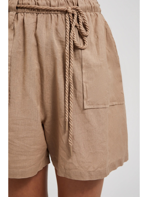 Moodo Hnedé dámske šortky Moodo