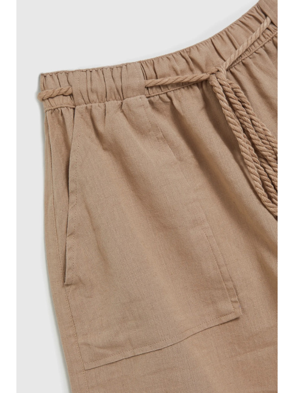 Moodo Hnedé dámske šortky Moodo