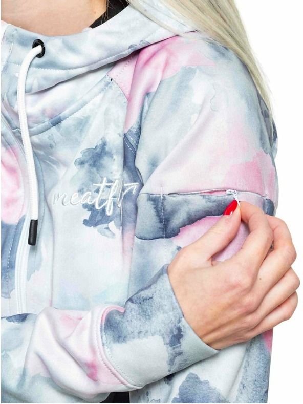 Meatfly Meatfly Women's Technical Hoodie Alisha Clouds Pink