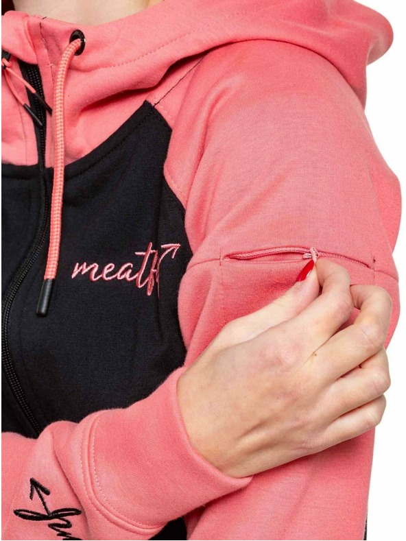 Meatfly Meatfly Women's Technical Hoodie Alisha Coral / Black