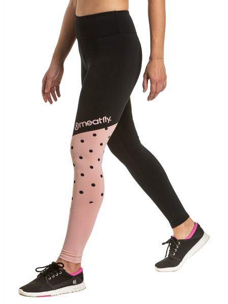 Meatfly Meatfly dámske legíny Arabel Pink/Black | Čierna | Veľkosť