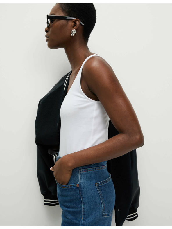 Marks & Spencer Tielkové tričko so štvorcovým výstrihom Marks & Spencer