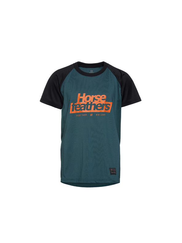 Horsefeathers Detský bike dres Spike petrolejový HORSEFEATHERS