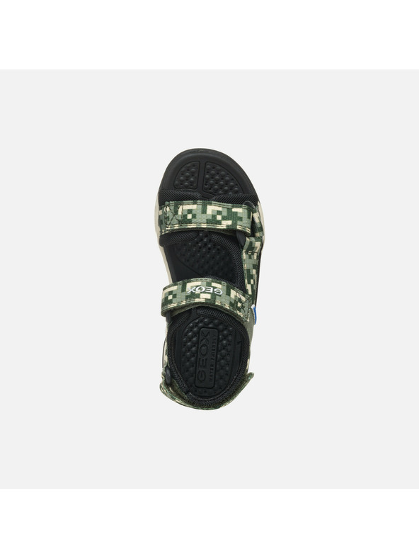 Geox Tmavozelené chlapčenské sandále Geox Borealis