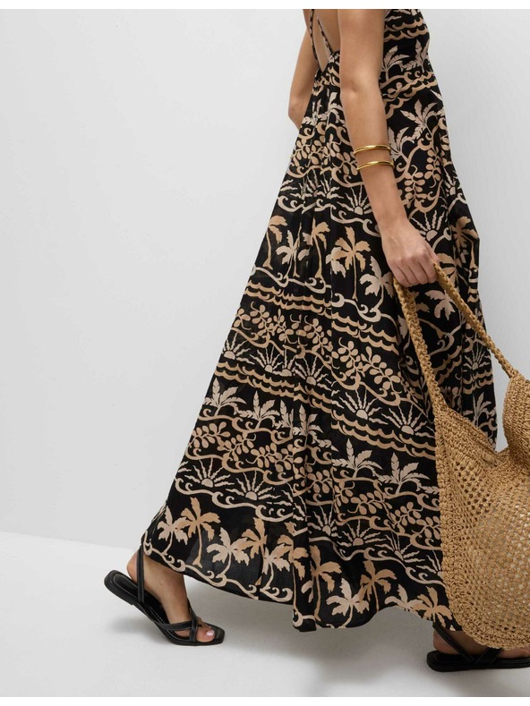 Marks & Spencer Plážové šaty s výstrihom do V a potlačou, z čistej bavlny Marks & Spencer