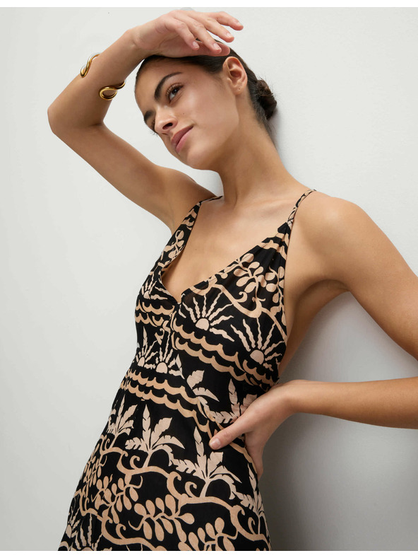 Marks & Spencer Plážové šaty s výstrihom do V a potlačou, z čistej bavlny Marks & Spencer