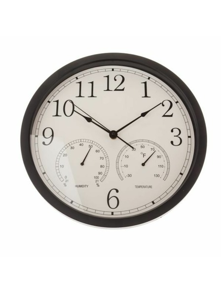 Casa de Engel Hodiny na stenu s teplomerom a vlhkomerom - 35 cm, 1/12