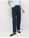 Marks & Spencer Chino nohavice po členky s rovnými nohavicami s vysokým podielom bavlny Marks & Spencer námorná modrá