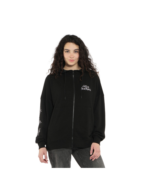 Horsefeathers Dámska mikina Sima čierna HORSEFEATHERS