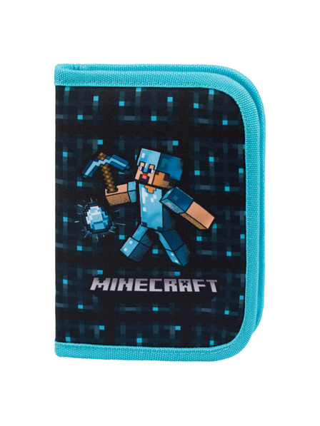 BAAGL  Modrý školský peračník jednoposchodový Minecraft Blue Axe Baagl