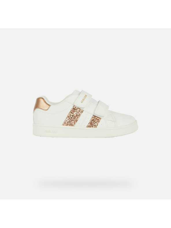 Geox Biele dievčenské tenisky Geox Eclyper