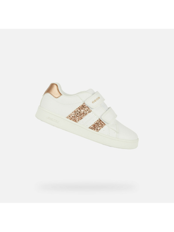 Geox Biele dievčenské tenisky Geox Eclyper