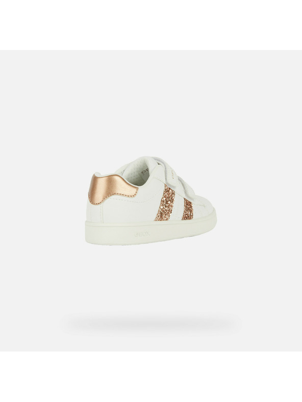 Geox Biele dievčenské tenisky Geox Eclyper