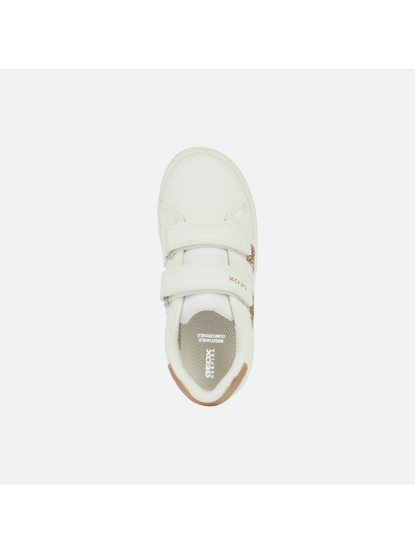 Geox Biele dievčenské tenisky Geox Eclyper