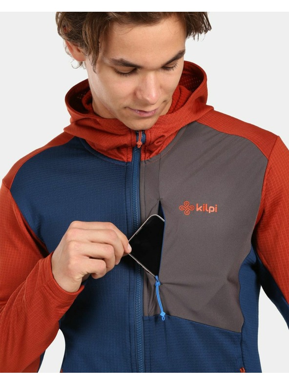 Kilpi Pánska fleecová mikina Kilpi SEVELEN-M Tmavmodrá