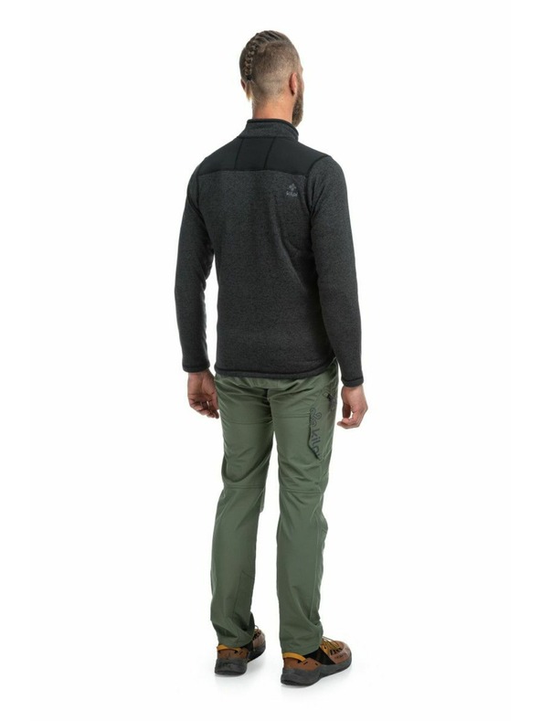 Kilpi Pánsky celoprepínací sveter Kilpi REGIN-M Tmavosivá