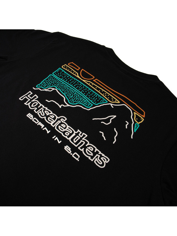 Horsefeathers Tričko Diary čierne HORSEFEATHERS