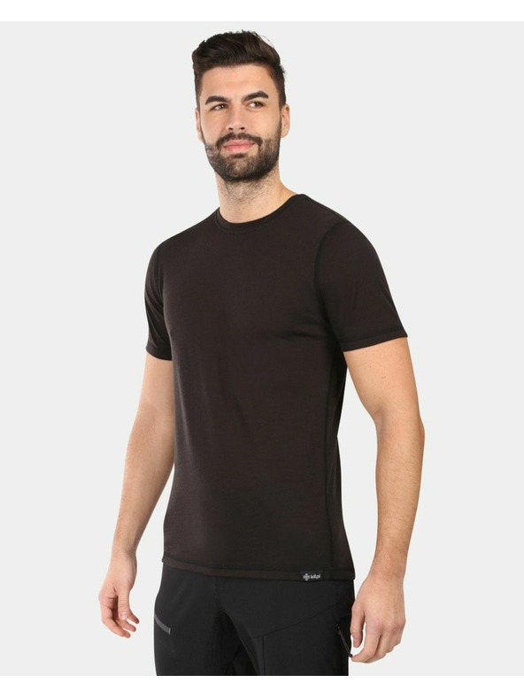 Kilpi Pánske tričko z merino vlny Kilpi SLOPER-M Čierna