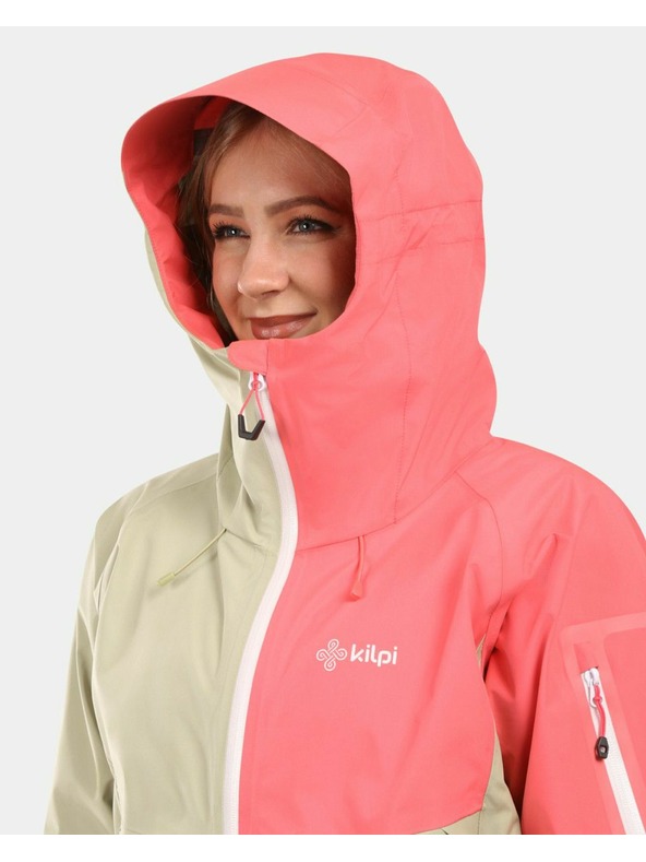 Kilpi Dámska hardshellová nepremokavá bunda Kilpi MAMBA-W Béžová