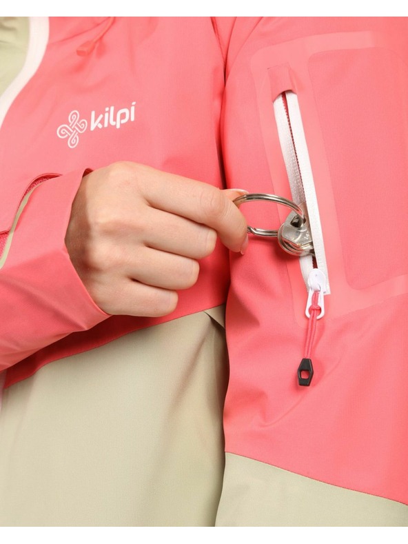 Kilpi Dámska hardshellová nepremokavá bunda Kilpi MAMBA-W Béžová