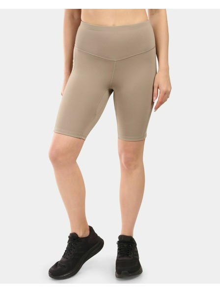 Kilpi Dámske krátke legíny Kilpi ARTEMI-W s funkciou OPTI-DRY Khaki