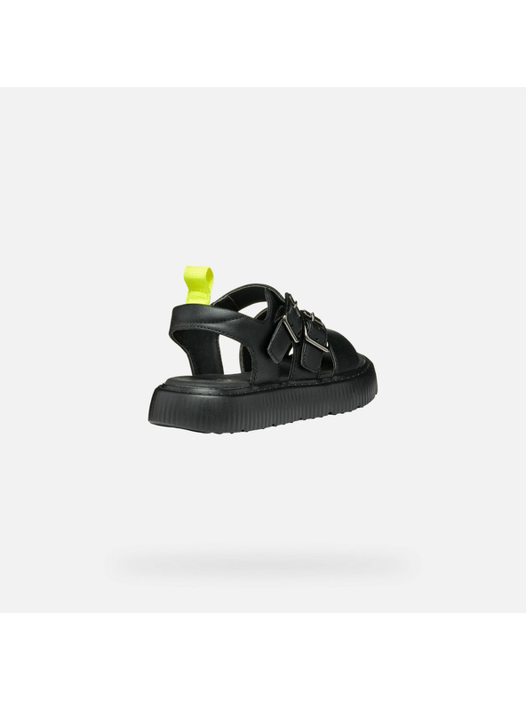 Geox Čierne dievčenské sandále Geox Kodette