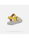 Geox Žlté dievčenské sandále Geox Lightfloppy