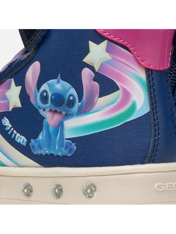 Geox Tmavomodré dievčenské tenisky Geox Skylin