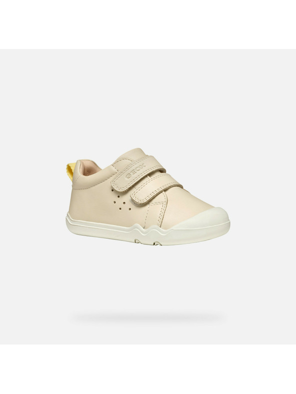 Geox Krémové dievčenské barefoot tenisky Geox Steppieup