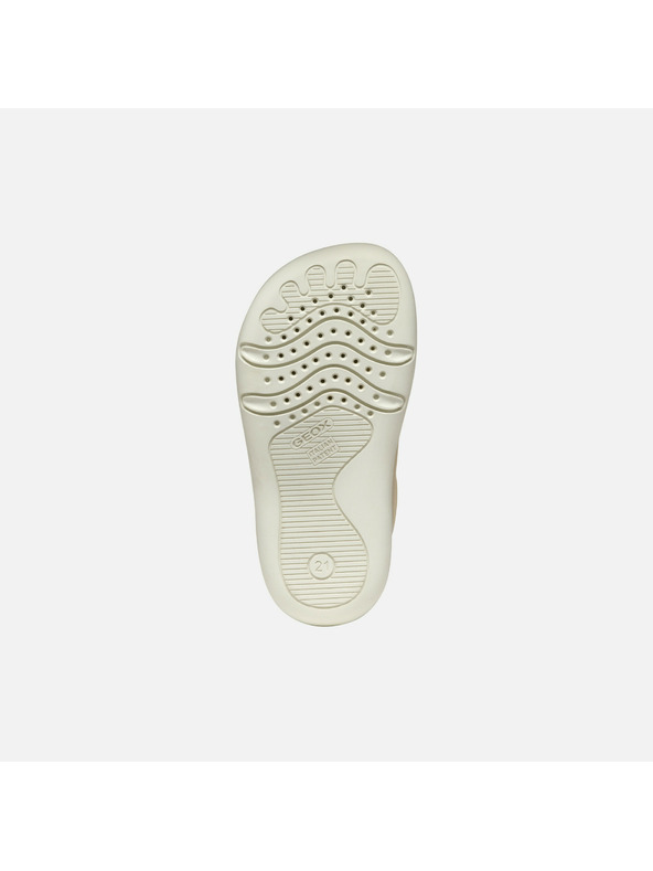Geox Krémové dievčenské barefoot tenisky Geox Steppieup