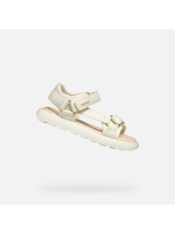 Geox Krémové dievčenské sandále Geox Puffypop