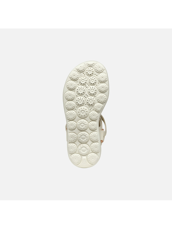 Geox Krémové dievčenské sandále Geox Puffypop