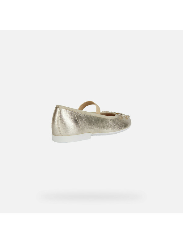 Geox Zlaté dievčenské balerínky Geox Plie
