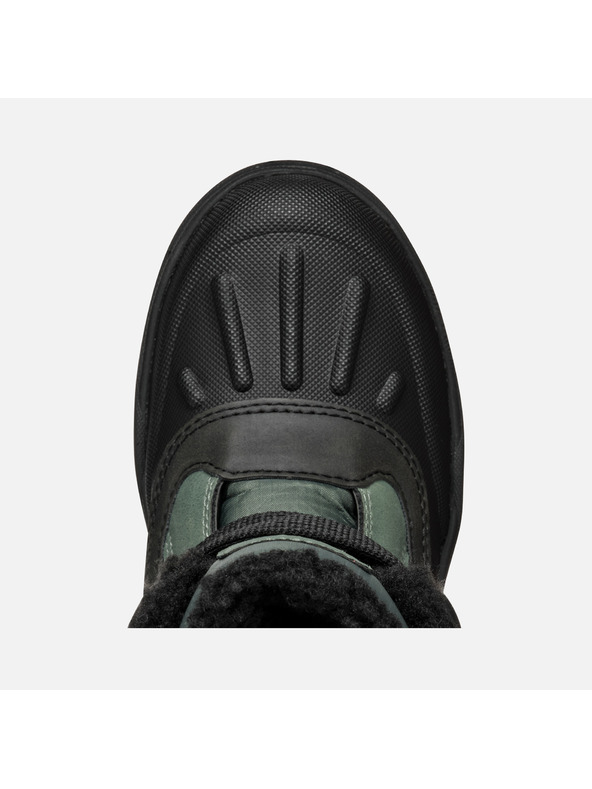 Geox Tmavo zelené chlapčenské zimné topánky Geox Bunshee Pg B A