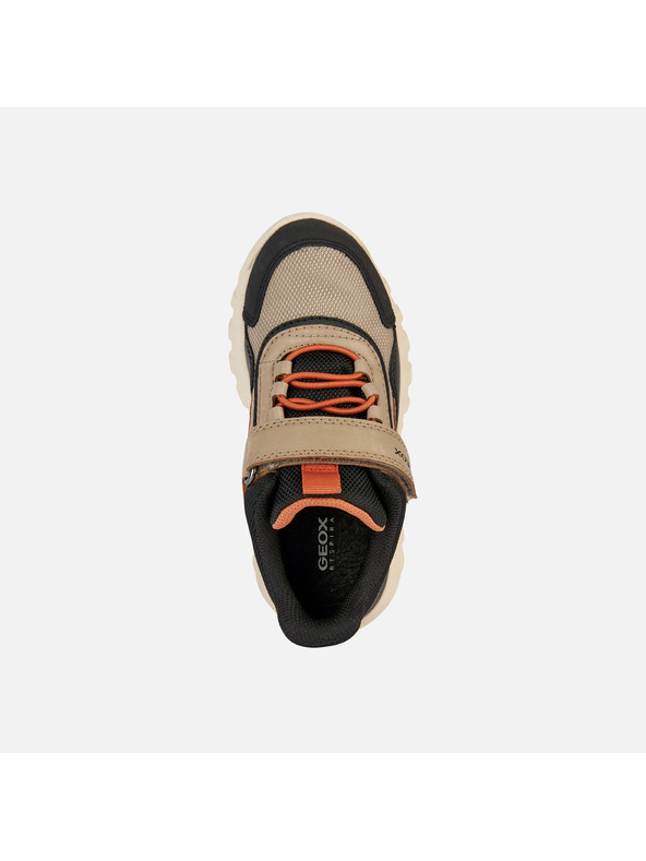 Geox Béžové chlapčenské tenisky Geox Sims B Abx