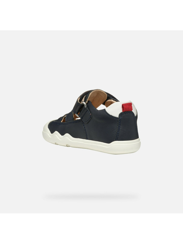 Geox Tmavomodré chlapčenské barefoot tenisky Geox Steppieup