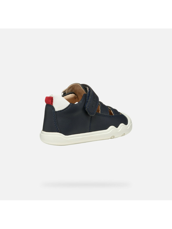 Geox Tmavomodré chlapčenské barefoot tenisky Geox Steppieup